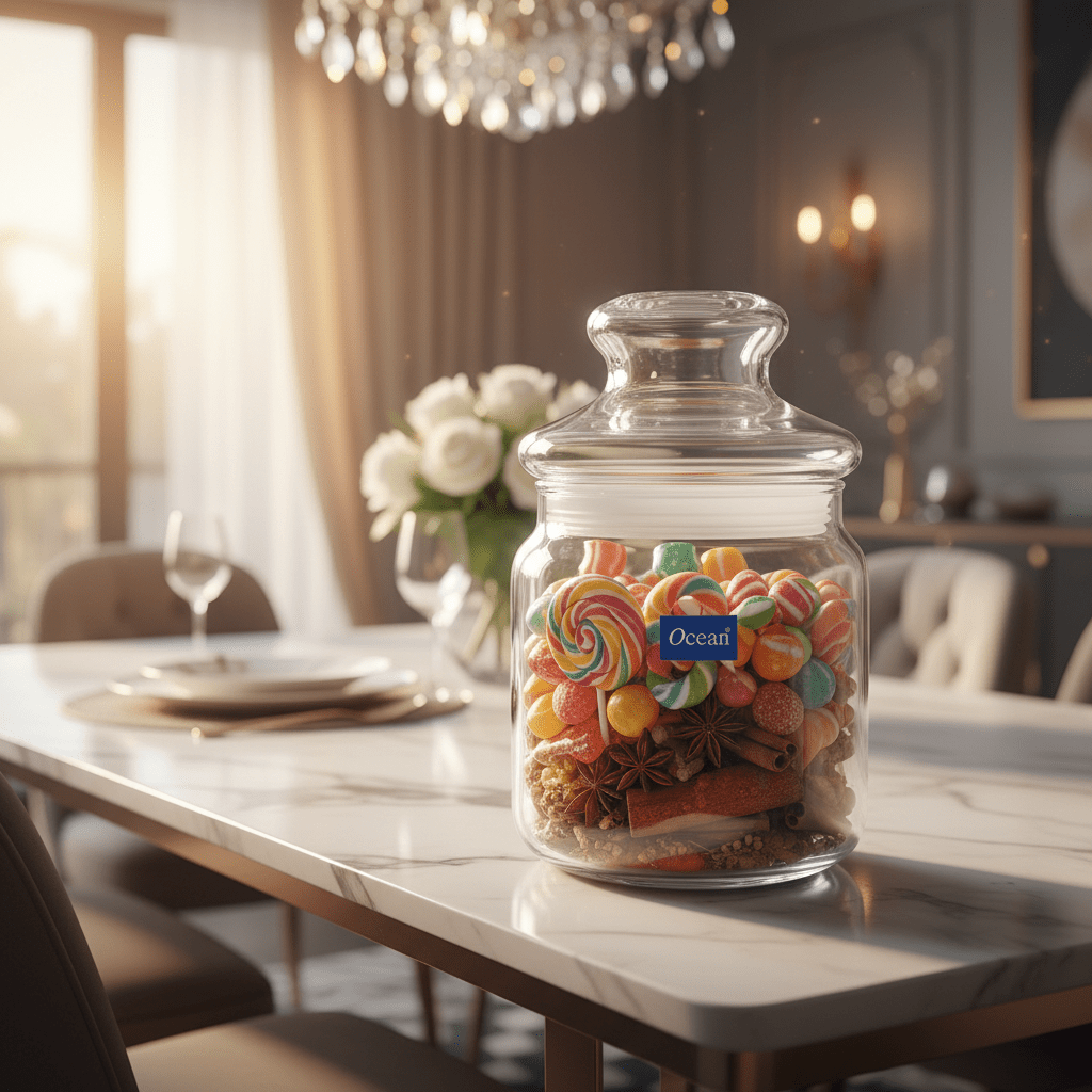 Ocean Plain Glass Canister 500ml — Airtight Glass Storage Jar with Lid - Al Kabayel Discount CentreOcean Plain Glass Canister 500ml — Airtight Glass Storage Jar with LidJars & Food SaversOCEANAl Kabayel Discount Centre