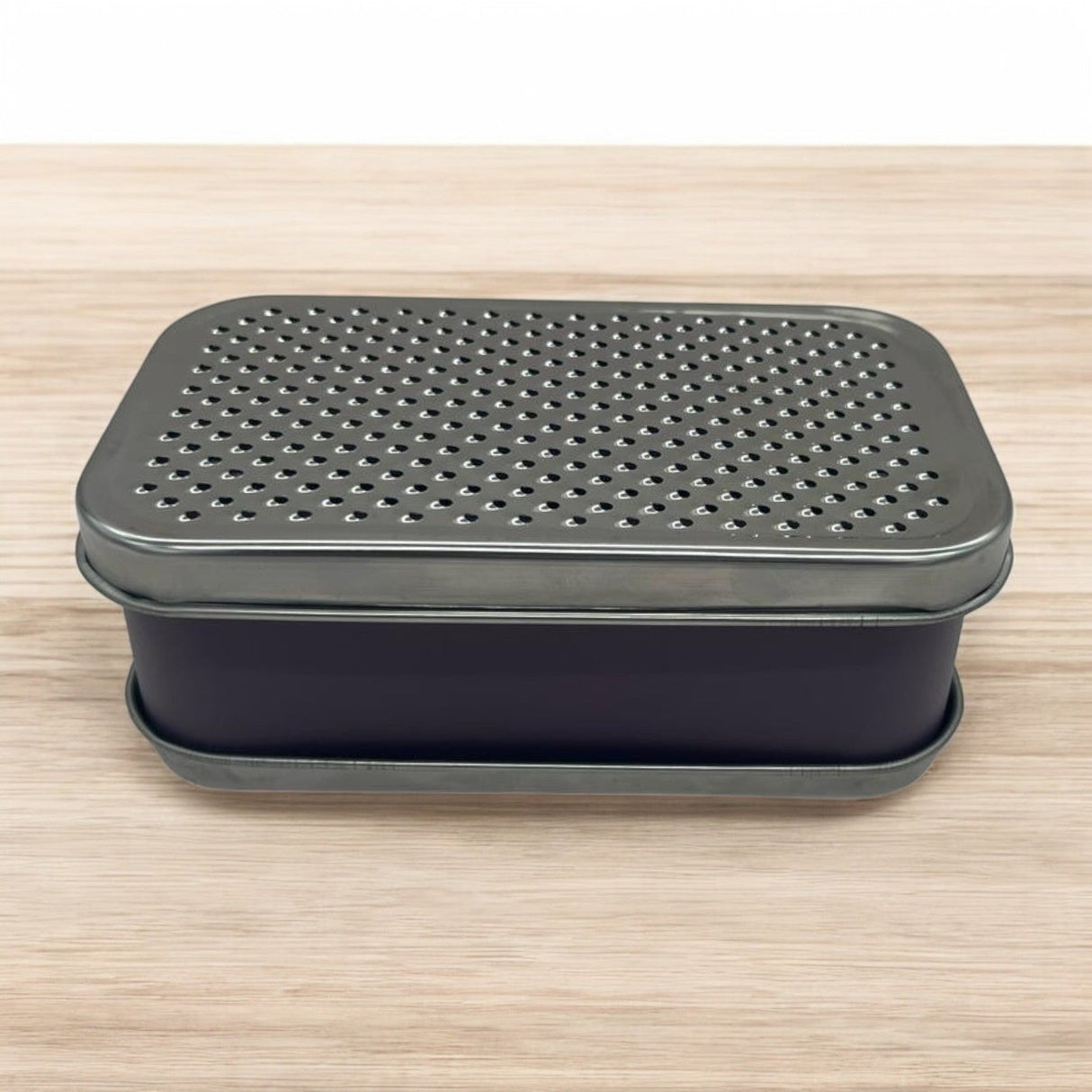 Ococicoki Grater 2 Way Steel Blade Plastic Box Grater Box 18cmX10cmX8cm - Purple&Steel - Al Kabayel Discount CentreOcocicoki Grater 2 Way Steel Blade Plastic Box Grater Box 18cmX10cmX8cm - Purple&SteelKitchen Utensils & GadgetsOCOCICOKIAl Kabayel Discount Centre