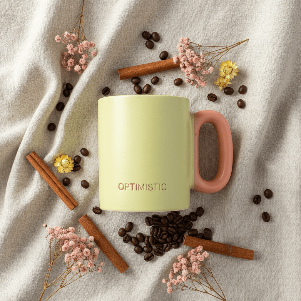 OPTIMISTIC Matte Ceramic Mug — Lime Green & Peach | 300ml - Al Kabayel Discount CentreOPTIMISTIC Matte Ceramic Mug — Lime Green & Peach | 300mlMugsAKDCAl Kabayel Discount Centre