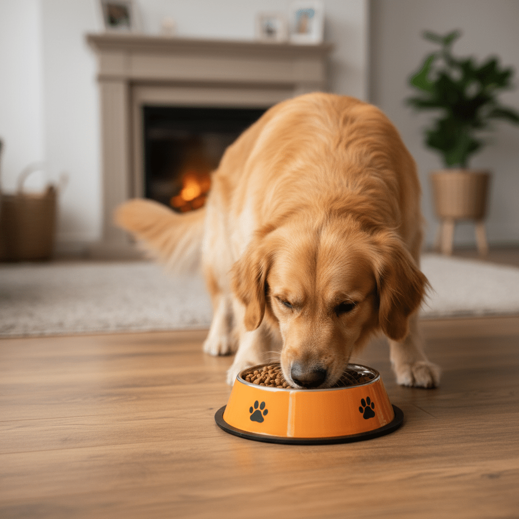 Orange & Silver Stainless Steel Pet Feeding Bowl - 18cm - Al Kabayel Discount CentreOrange & Silver Stainless Steel Pet Feeding Bowl - 18cmPet SuppliesAKDCAl Kabayel Discount Centre