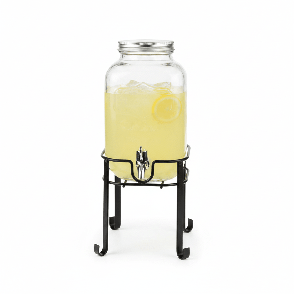 Orchid 4L Glass Beverage Dispenser with Metal Stand - Al Kabayel Discount CentreOrchid 4L Glass Beverage Dispenser with Metal StandJugsORCHIDAl Kabayel Discount Centre