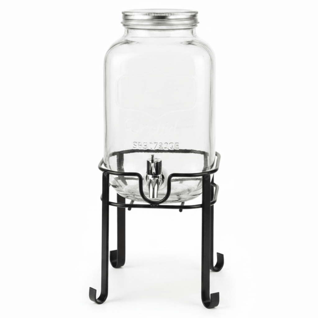 Orchid 4L Glass Beverage Dispenser with Metal Stand - Al Kabayel Discount CentreOrchid 4L Glass Beverage Dispenser with Metal StandJugsORCHIDAl Kabayel Discount Centre