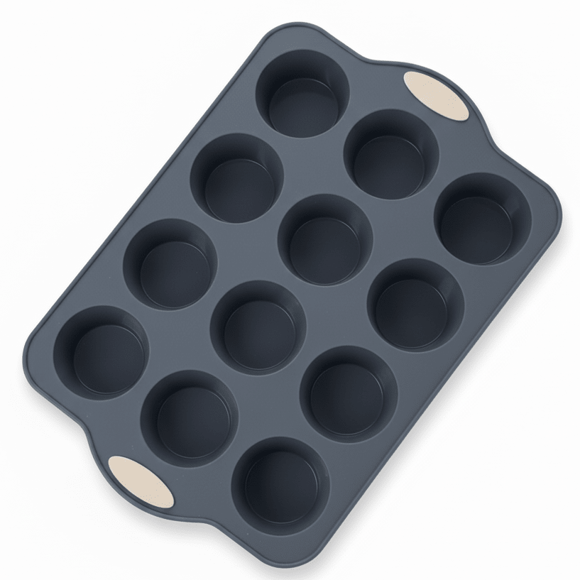 Orchid BakePro 12 - Cup Premium Grey Silicone Muffin & Cupcake Tray Non - Stick Baking Mould 28×18cm - Al Kabayel Discount CentreOrchid BakePro 12 - Cup Premium Grey Silicone Muffin & Cupcake Tray Non - Stick Baking Mould 28×18cmCake Mold & Baking MoldsORCHIDAl Kabayel Discount Centre