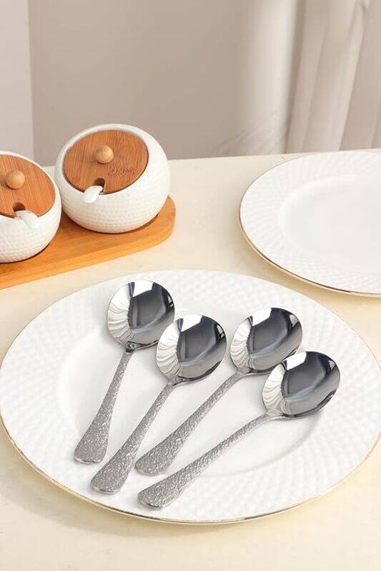 Orchid Stainless Steel Soup Spoons - 18CM - Set Of 4 Pcs - Al Kabayel Discount CentreOrchid Stainless Steel Soup Spoons - 18CM - Set Of 4 PcsCookware AccessoriesORCHIDAl Kabayel Discount Centre