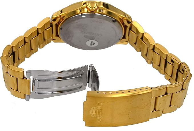Orient RA - AB0F05G Men's Gold Stainless Steel Gold Dial Date Automatic Date Watch, gold, Bracelet - Al Kabayel Discount CentreOrient RA - AB0F05G Men's Gold Stainless Steel Gold Dial Date Automatic Date Watch, gold, BraceletWatchesORIENTAl Kabayel Discount Centre