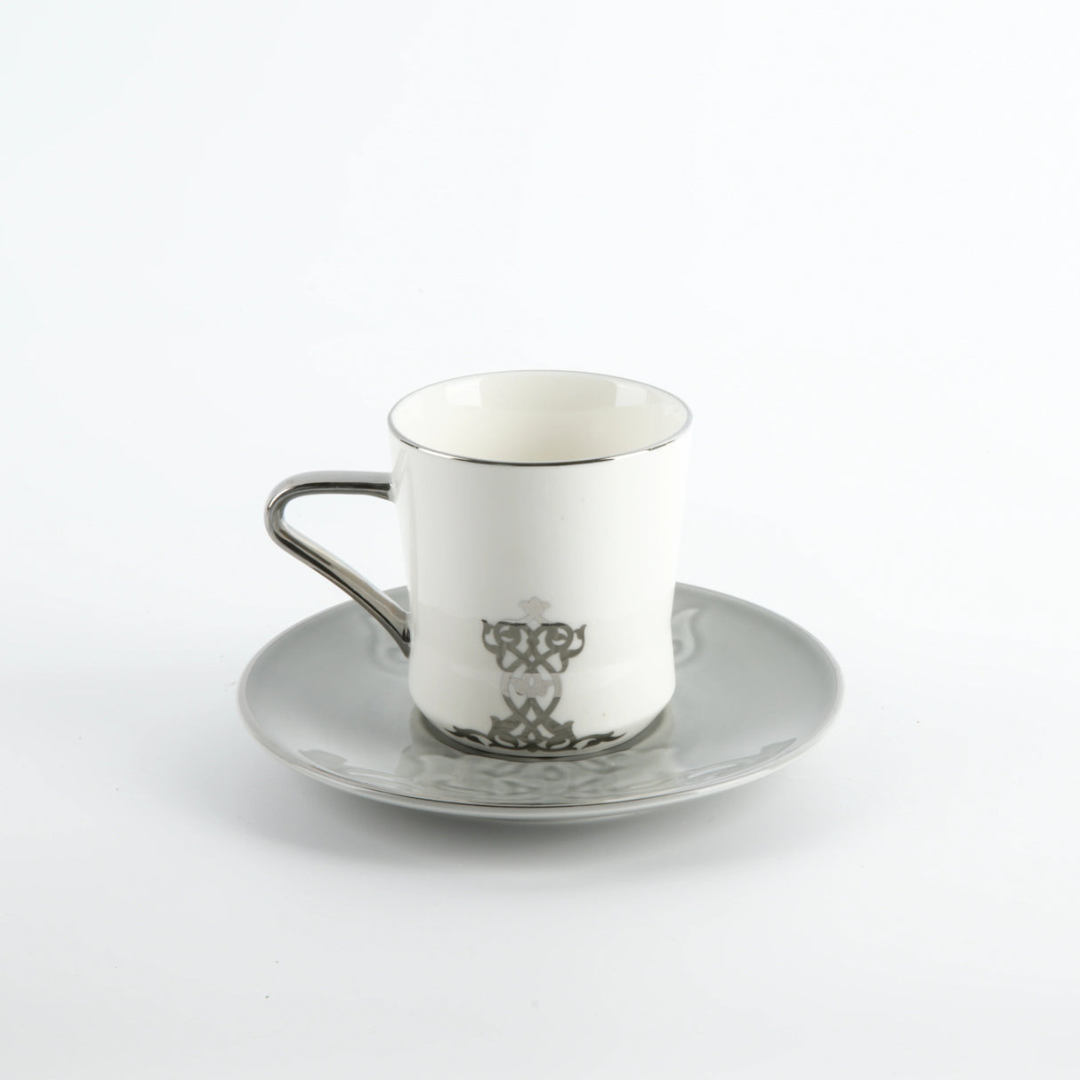 Otantic Naqsh 12pcs Porcelain Tea Set, 6pcs Cups 200ml + 6pcs Saucer, Grey/White/Silver, ET2953 - Al Kabayel Discount CentreOtantic Naqsh 12pcs Porcelain Tea Set, 6pcs Cups 200ml + 6pcs Saucer, Grey/White/Silver, ET2953Tea SetsOTANTIKAl Kabayel Discount Centre