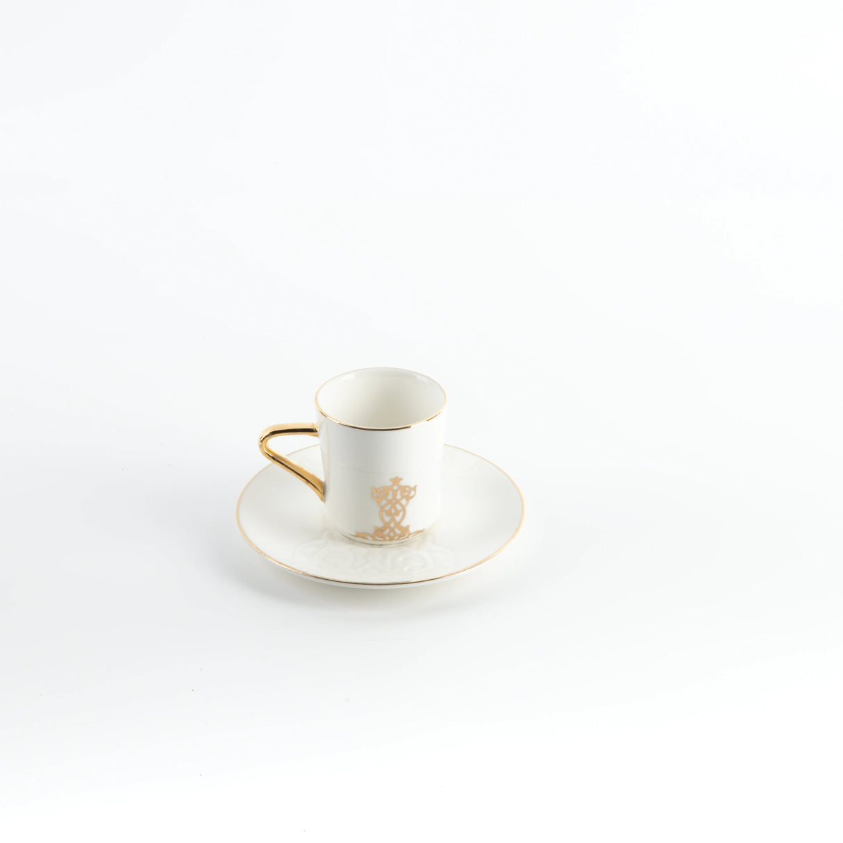 Otantic Naqsh 12pcs Porcelain Turkish Coffee Set, 6pcs Cups 80ml + 6pcs Saucer, White/Gold, ET2945 - Al Kabayel Discount CentreOtantic Naqsh 12pcs Porcelain Turkish Coffee Set, 6pcs Cups 80ml + 6pcs Saucer, White/Gold, ET2945Tea SetsOTANTIKAl Kabayel Discount Centre