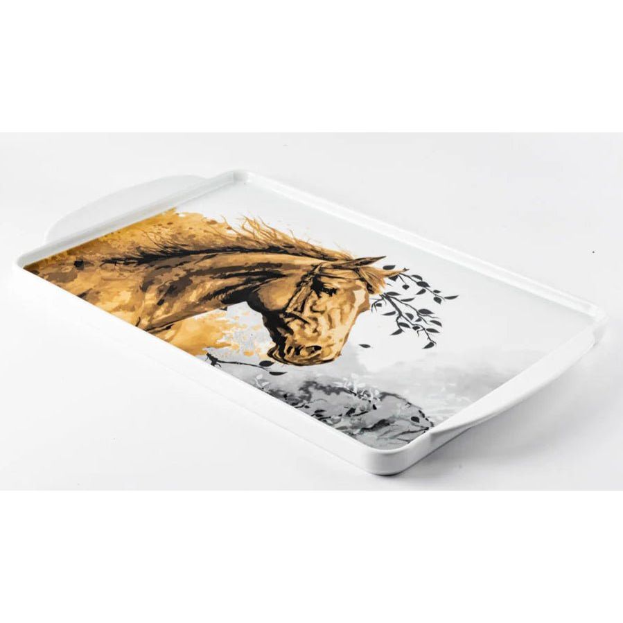 Otantic Samra Porcelain Serving Tray 47.5cm*28.5cm, Decorative Rectangular Serving Tray with Horse Design - Gy1532 - Al Kabayel Discount CentreOtantic Samra Porcelain Serving Tray 47.5cm*28.5cm, Decorative Rectangular Serving Tray with Horse Design - Gy1532Serving TraysOTANTIKAl Kabayel Discount Centre