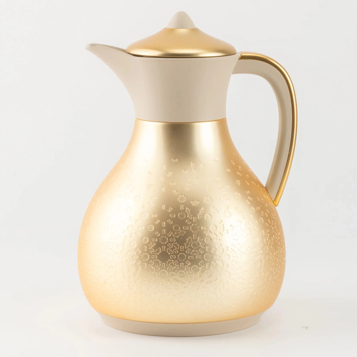 Otantik 1 Ltr Tea Or Coffee Pot From Nourhan - Matte Gold + Beige - Al Kabayel Discount CentreOtantik 1 Ltr Tea Or Coffee Pot From Nourhan - Matte Gold + BeigeThermosOTANTIKAl Kabayel Discount Centre