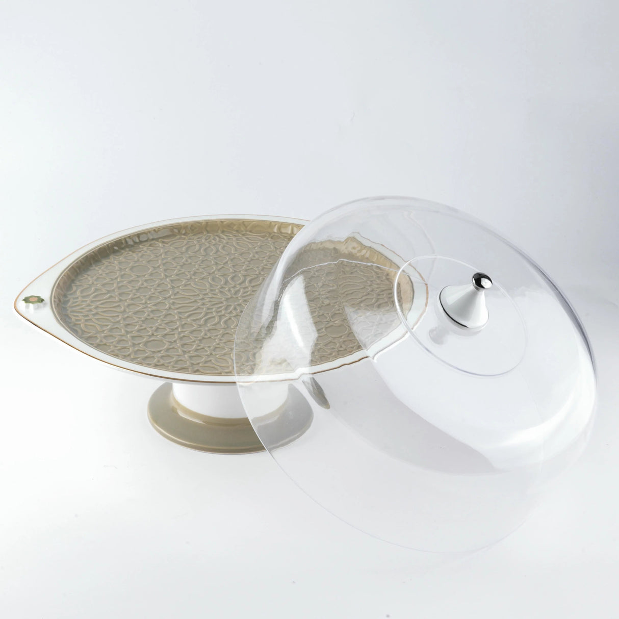 Otantik Asala Porcelain 9 - Piece Cake Serving Set - Olive and Gold - Al Kabayel Discount CentreOtantik Asala Porcelain 9 - Piece Cake Serving Set - Olive and GoldServing TraysOTANTIKAl Kabayel Discount Centre