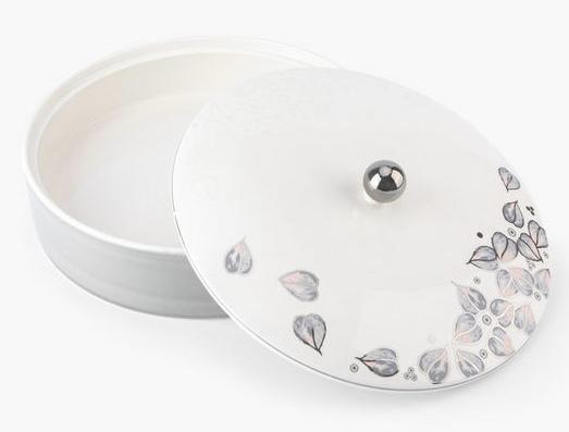 Otantik Lilac Porcelain Dates Bowl with Lid 5.5", White/Grey - Al Kabayel Discount CentreOtantik Lilac Porcelain Dates Bowl with Lid 5.5", White/GreyBowlsOTANTIKAl Kabayel Discount Centre