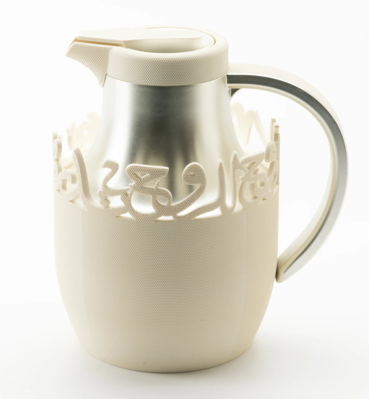 Otantik Mirral Luxury 1L Vacuum Insulated Tea & Coffee Pot – Elegant White with Silver Finish - Al Kabayel Discount CentreOtantik Mirral Luxury 1L Vacuum Insulated Tea & Coffee Pot – Elegant White with Silver FinishThermosOTANTIKAl Kabayel Discount Centre