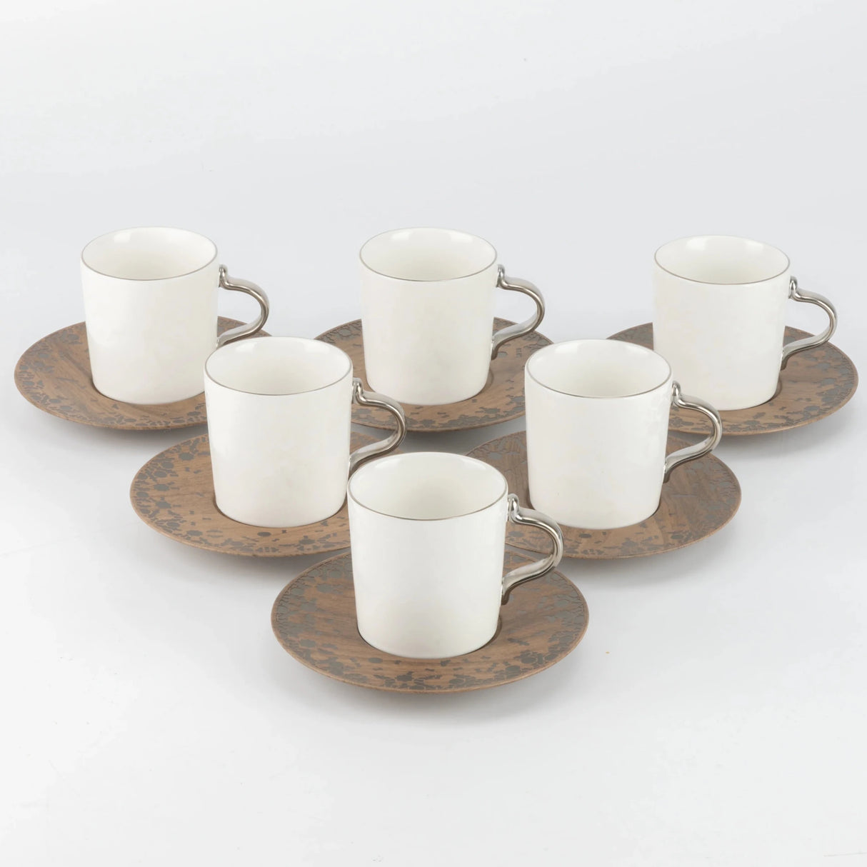Otantik Nourhan 12 - Piece Porcelain Turkish Coffee Set - Glossy Black + Wood 115CC - Al Kabayel Discount CentreOtantik Nourhan 12 - Piece Porcelain Turkish Coffee Set - Glossy Black + Wood 115CCTea/Coffee SetsOTANTIKAl Kabayel Discount Centre