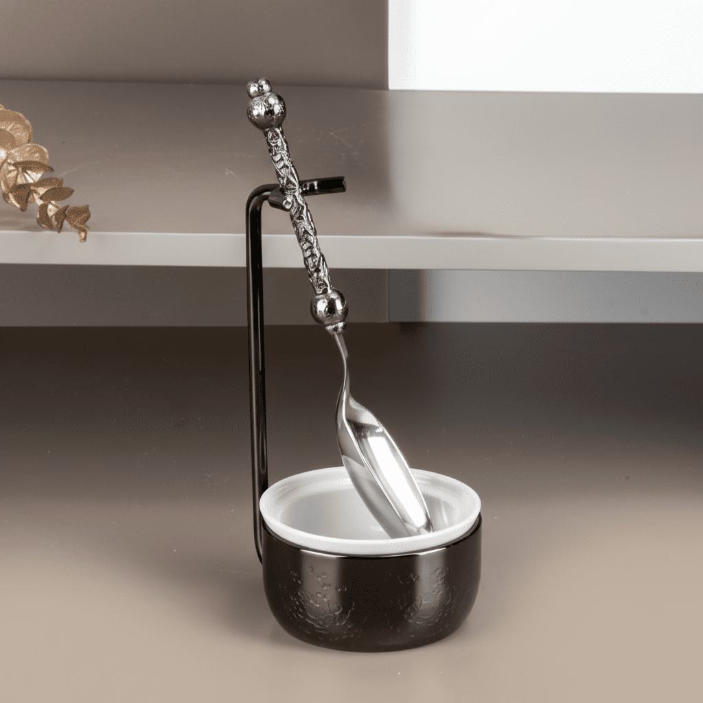 Otantik Nourhan Luxury Decorative Food Spoon Set - Stainless Steel with Ornate Handle & Porcelain Bowl - Al Kabayel Discount CentreOtantik Nourhan Luxury Decorative Food Spoon Set - Stainless Steel with Ornate Handle & Porcelain BowlSpoonsOTANTIKAl Kabayel Discount Centre