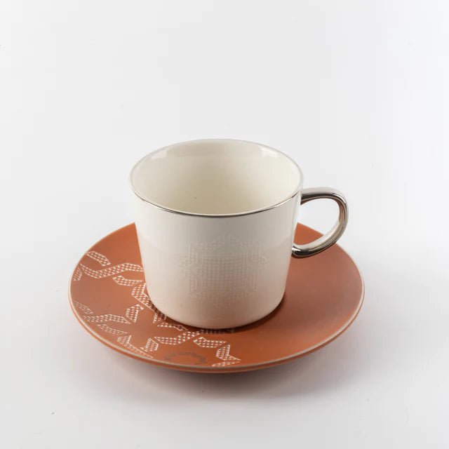 Otantik Octara - Cappuccino Set (12-Pc) - Orange & Silver - 240ml - Al Kabayel Discount CentreOtantik Octara - Cappuccino Set (12-Pc) - Orange & Silver - 240mlTea SetsOTANTIKAl Kabayel Discount Centre