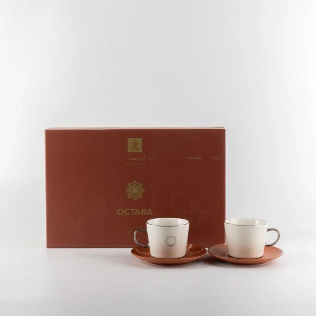 Otantik Octara - Cappuccino Set (12-Pc) - Orange & Silver - 240ml - Al Kabayel Discount CentreOtantik Octara - Cappuccino Set (12-Pc) - Orange & Silver - 240mlTea SetsOTANTIKAl Kabayel Discount Centre