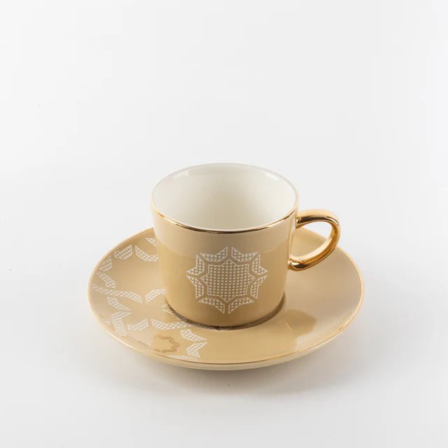Otantik Octara - Espresso/Turkish Coffee Set (12-Pc) - Ivory & Gold -115ml - Al Kabayel Discount CentreOtantik Octara - Espresso/Turkish Coffee Set (12-Pc) - Ivory & Gold -115mlTea SetsOTANTIKAl Kabayel Discount Centre