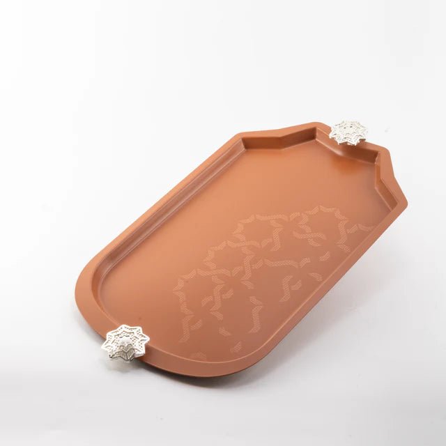 Otantik Octara - Stainless Steel Serving Tray - Orange & Silver 19"12" - Al Kabayel Discount CentreOtantik Octara - Stainless Steel Serving Tray - Orange & Silver 19"12"Serving TraysOTANTIKAl Kabayel Discount Centre
