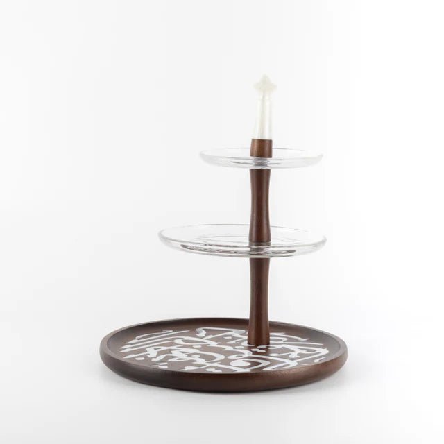 Otantik Sidrah - 3 Tier Cake Stand - Walnut Gold 32cm - Al Kabayel Discount CentreOtantik Sidrah - 3 Tier Cake Stand - Walnut Gold 32cmServing TraysOTANTIKAl Kabayel Discount Centre