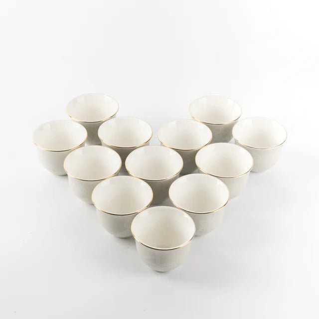 Otantik Sidrah - Arabic Coffee Cups Set (12-Pc) - Walnut Gold - 80ml - Al Kabayel Discount CentreOtantik Sidrah - Arabic Coffee Cups Set (12-Pc) - Walnut Gold - 80mlTea SetsOTANTIKAl Kabayel Discount Centre