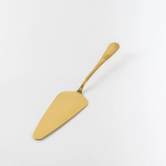 Otantik Sidrah - Cake Serving Set (9-Pc) - Walnut Gold 30*20cm - Al Kabayel Discount CentreOtantik Sidrah - Cake Serving Set (9-Pc) - Walnut Gold 30*20cmServing TraysOTANTIKAl Kabayel Discount Centre