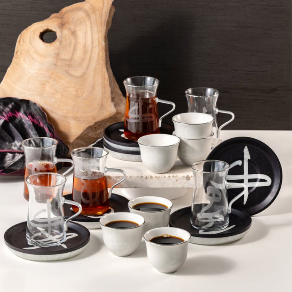 Otantik Sidrah - Tea Set (18-Pc) - Midnight Silver - Al Kabayel Discount CentreOtantik Sidrah - Tea Set (18-Pc) - Midnight SilverTea SetsOTANTIKAl Kabayel Discount Centre