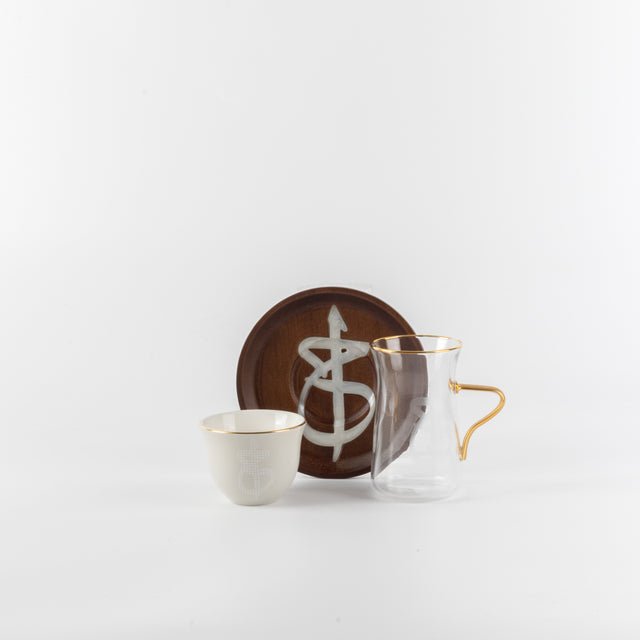 Otantik Sidrah - Tea Set (18-Pc) - Walnut Gold - Al Kabayel Discount CentreOtantik Sidrah - Tea Set (18-Pc) - Walnut GoldTea SetsOTANTIKAl Kabayel Discount Centre