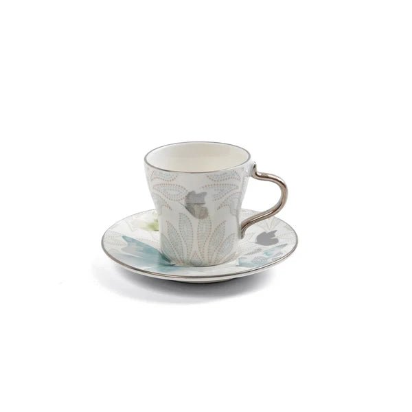 Otantik Veloura ET3067 12 - Piece Turkish Cup & Saucer Set – Blue & Silver Floral Porcelain - Al Kabayel Discount CentreOtantik Veloura ET3067 12 - Piece Turkish Cup & Saucer Set – Blue & Silver Floral PorcelainTea/Coffee PotsOTANTIKAl Kabayel Discount Centre