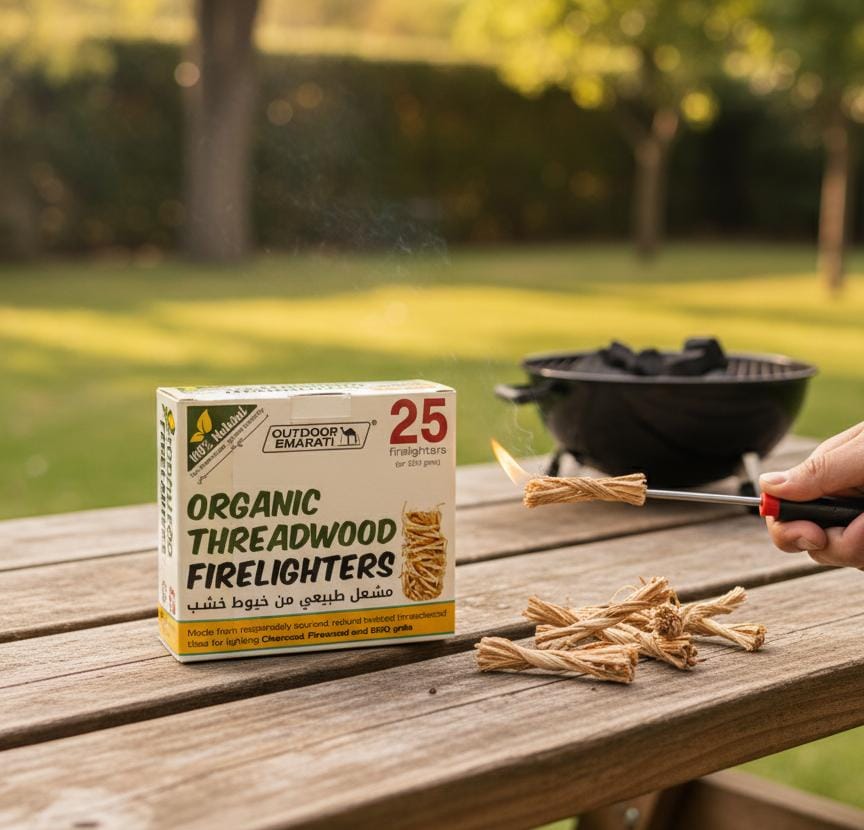 Outdoor Emirati Organic Threadwood Fire Lighter 300 g – Natural Eco - Friendly Fire Starter for BBQ, Camping & Grill - Al Kabayel Discount CentreOutdoor Emirati Organic Threadwood Fire Lighter 300 g – Natural Eco - Friendly Fire Starter for BBQ, Camping & GrillOUTDOOR EMARATIAl Kabayel Discount Centre