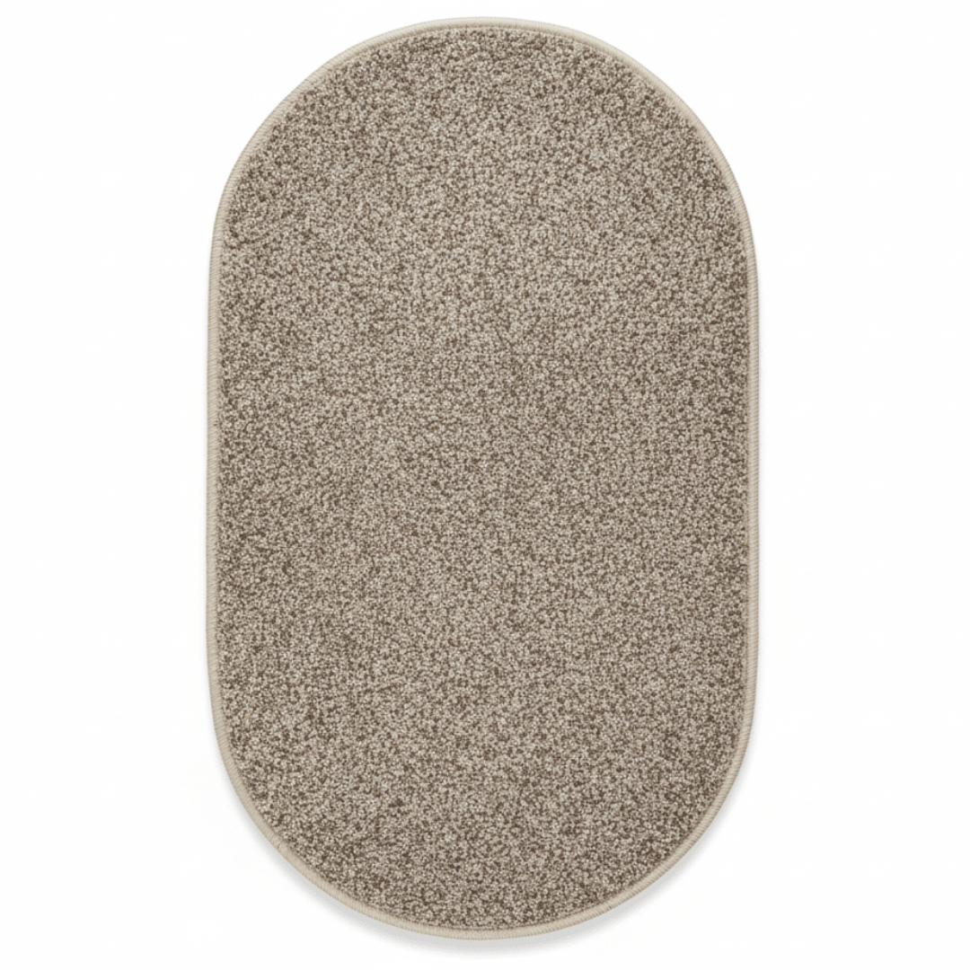 Oval Door Mat 62×38cm | Soft Loop Pile Rug | Non-Slip Entrance Mat for Home, Bathroom & Living Room | Beige Speckled Design | Durable Serged Edges - Al Kabayel Discount CentreOval Door Mat 62×38cm | Soft Loop Pile Rug | Non-Slip Entrance Mat for Home, Bathroom & Living Room | Beige Speckled Design | Durable Serged EdgesDoormatsAKDCAl Kabayel Discount Centre