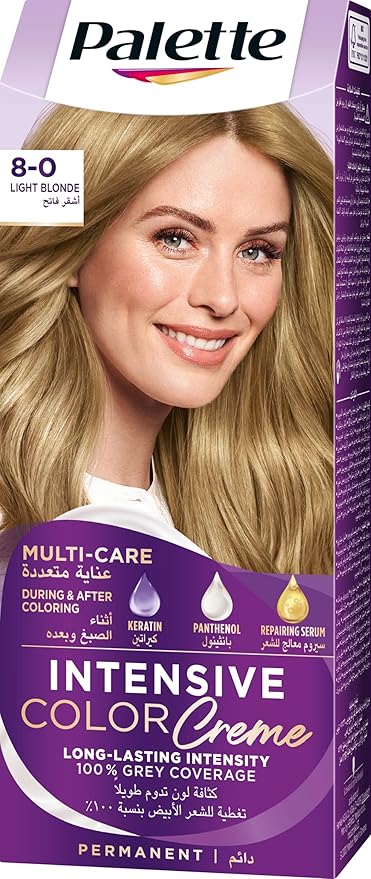Palette Intensive 8.0 Color Crème Light Blonde - Al Kabayel Discount CentrePalette Intensive 8.0 Color Crème Light BlondeHair CarePALETTEAl Kabayel Discount Centre