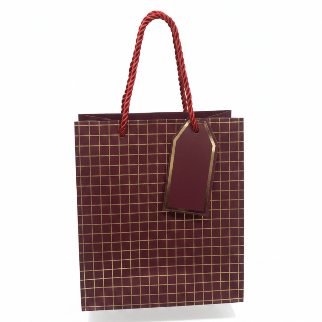 Paper Gift Bag with Rope Handles & Gift Tag | 23×18cm | Elegant Packaging for Birthdays, Weddings, Celebrations & Special Occasions - Al Kabayel Discount CentrePaper Gift Bag with Rope Handles & Gift Tag | 23×18cm | Elegant Packaging for Birthdays, Weddings, Celebrations & Special OccasionsPacking & Wrapping SuppliesAKDCAl Kabayel Discount Centre