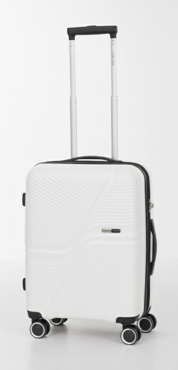 Para John Strux 20 - Inch Polypropylene Hard Case Cabin Luggage – White Travel Edition - Al Kabayel Discount CentrePara John Strux 20 - Inch Polypropylene Hard Case Cabin Luggage – White Travel EditionCabin LuggagePARA JOHNAl Kabayel Discount Centre
