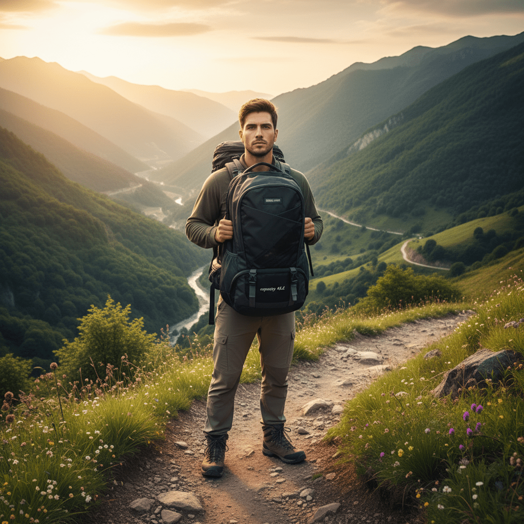Parajohn Adventure Grey & Black Polyester Mountain Backpack 24 Inch – Large Outdoor Hiking Bag with Heavy Duty Storage - Al Kabayel Discount CentreParajohn Adventure Grey & Black Polyester Mountain Backpack 24 Inch – Large Outdoor Hiking Bag with Heavy Duty StorageBackpacksPARAJOHNAl Kabayel Discount Centre