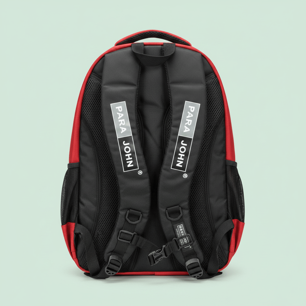 Parajohn Classic Red & Black Polyester School Backpack 20 Inch โ Durable Student Backpack for Daily Carry - Al Kabayel Discount CentreParajohn Classic Red & Black Polyester School Backpack 20 Inch โ Durable Student Backpack for Daily CarrySchool BagsPARAJOHNAl Kabayel Discount Centre