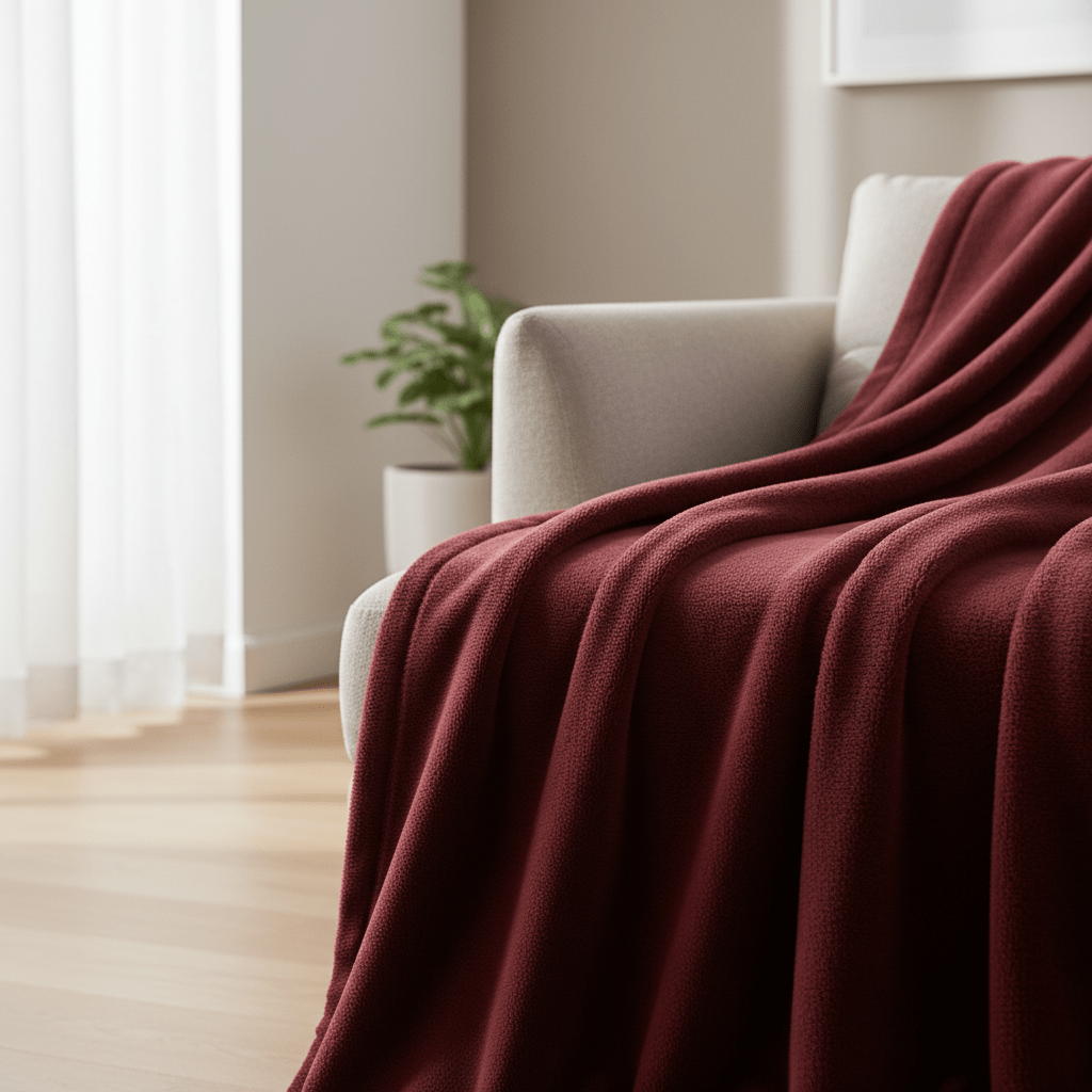 Parajohn Luxury Winter Fleece Blanket, Extra Soft & Cozy – 160×220 cm, Deep Red - Al Kabayel Discount CentreParajohn Luxury Winter Fleece Blanket, Extra Soft & Cozy – 160×220 cm, Deep RedBeddingPARAJOHNAl Kabayel Discount Centre