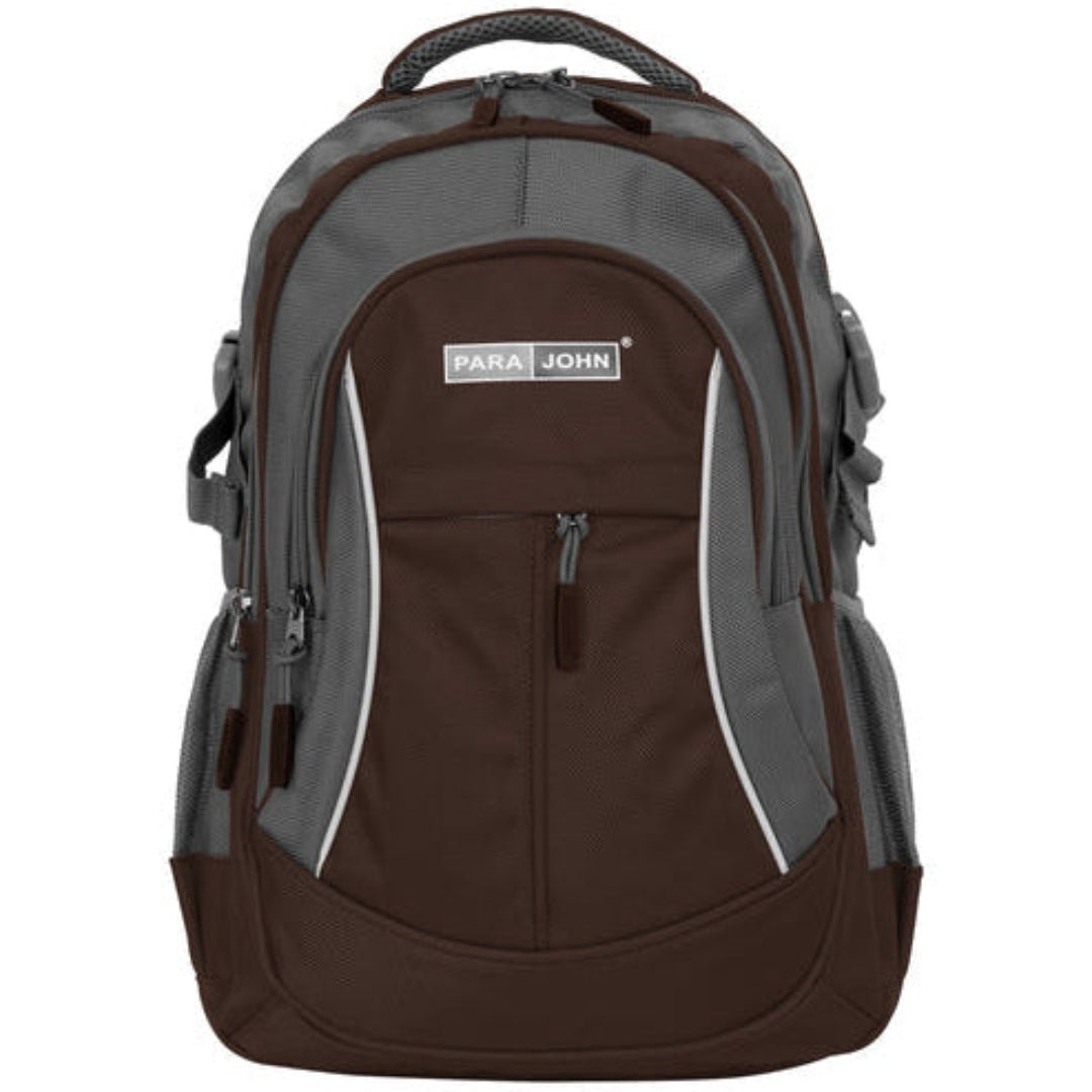 Parajohn Minimal Grey & Brown Polyester School Backpack 18 Inch – Simple Lightweight School Bag for Everyday Use - Al Kabayel Discount CentreParajohn Minimal Grey & Brown Polyester School Backpack 18 Inch – Simple Lightweight School Bag for Everyday UseSchool BagsPARAJOHNAl Kabayel Discount Centre