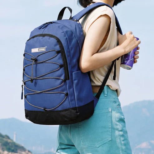 Parajohn Sleek Black & Navy Blue Polyester School Backpack 19 Inch – Stylish Durable Backpack for School & Travel - Al Kabayel Discount CentreParajohn Sleek Black & Navy Blue Polyester School Backpack 19 Inch – Stylish Durable Backpack for School & TravelSchool BagsPARAJOHNAl Kabayel Discount Centre