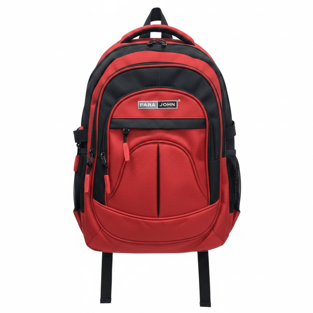 Parajohn Smart Red & Black Polyester School Backpack 18 Inch – Modern Lightweight School Bag for Everyday Use - Al Kabayel Discount CentreParajohn Smart Red & Black Polyester School Backpack 18 Inch – Modern Lightweight School Bag for Everyday UseSchool BagsPARAJOHNAl Kabayel Discount Centre