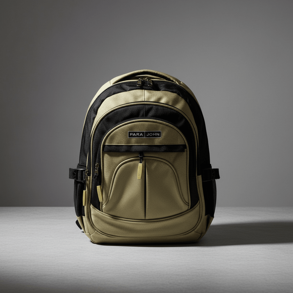 Parajohn Spacious Black & Gold Polyester School Backpack 16 Inch – Large Capacity School Bag for Books & Accessories - Al Kabayel Discount CentreParajohn Spacious Black & Gold Polyester School Backpack 16 Inch – Large Capacity School Bag for Books & AccessoriesSchool BagsPARAJOHNAl Kabayel Discount Centre