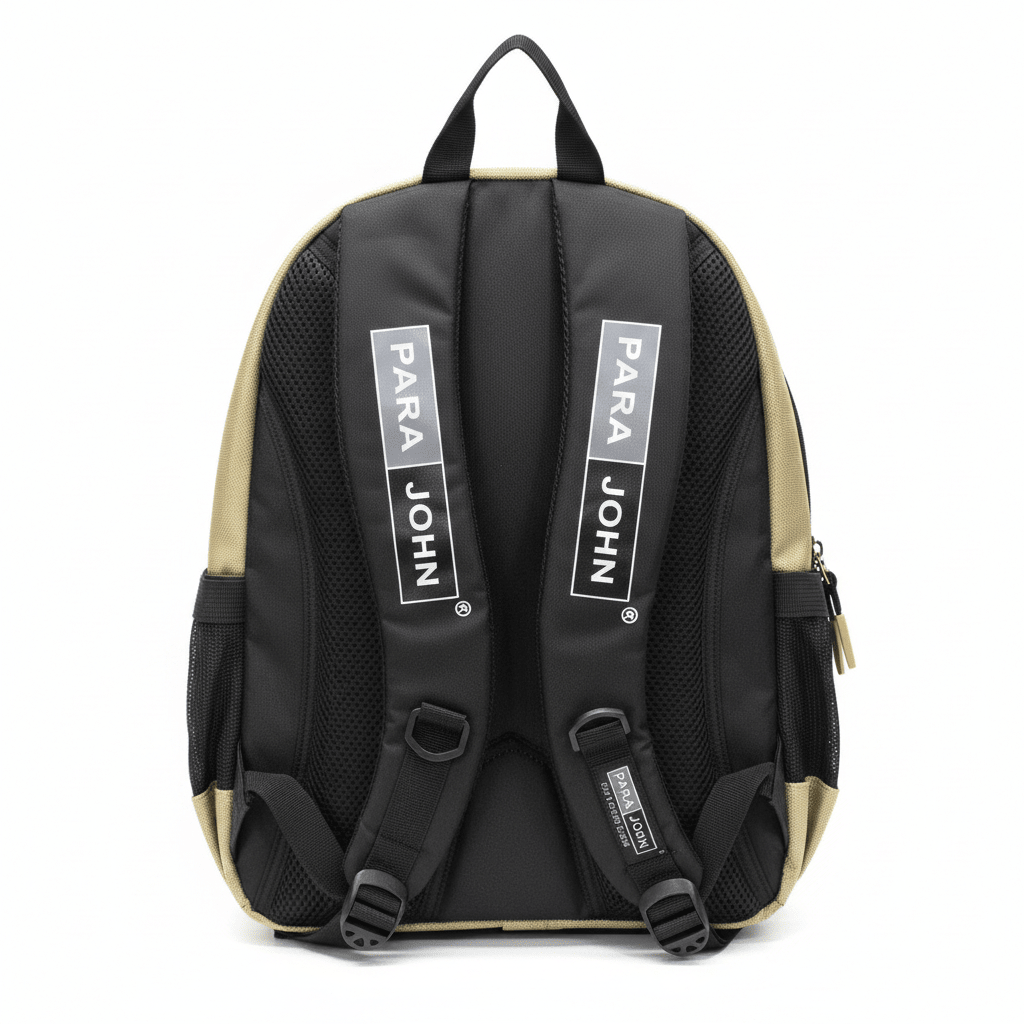 Parajohn Spacious Black & Gold Polyester School Backpack 16 Inch – Large Capacity School Bag for Books & Accessories - Al Kabayel Discount CentreParajohn Spacious Black & Gold Polyester School Backpack 16 Inch – Large Capacity School Bag for Books & AccessoriesSchool BagsPARAJOHNAl Kabayel Discount Centre