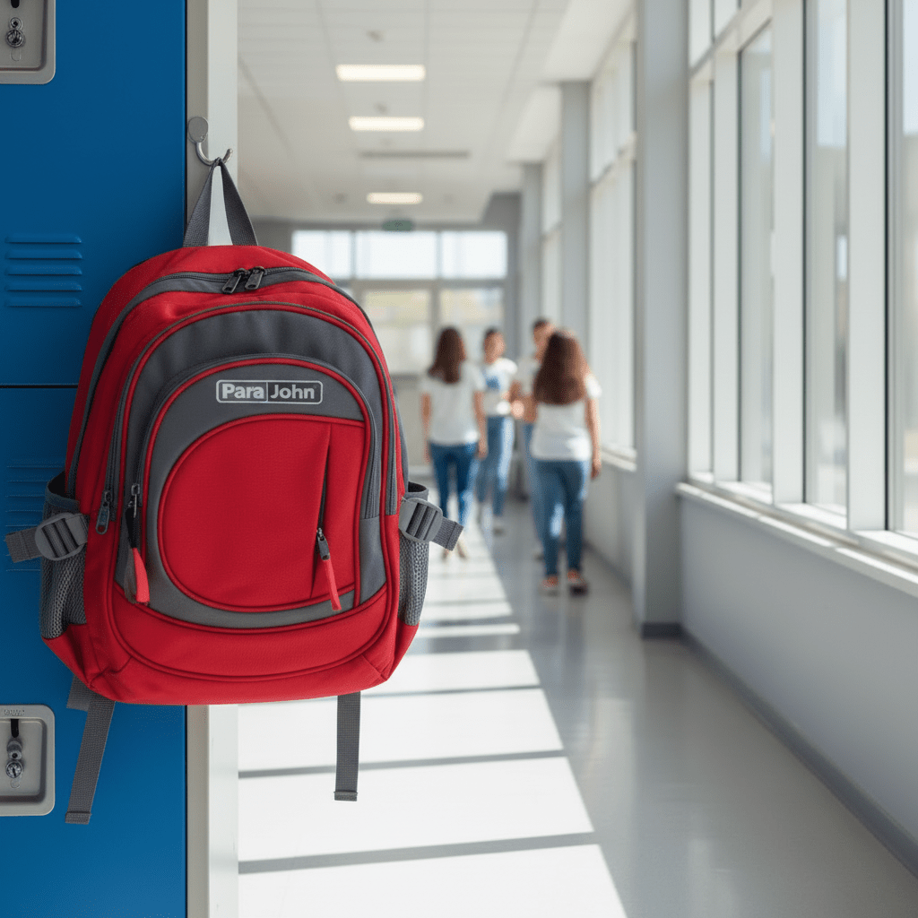 Parajohn Sporty Grey & Red Polyester School Backpack 16 Inch – Durable Multi - Pocket School Bag for Students - Al Kabayel Discount CentreParajohn Sporty Grey & Red Polyester School Backpack 16 Inch – Durable Multi - Pocket School Bag for StudentsSchool BagsPARAJOHNAl Kabayel Discount Centre