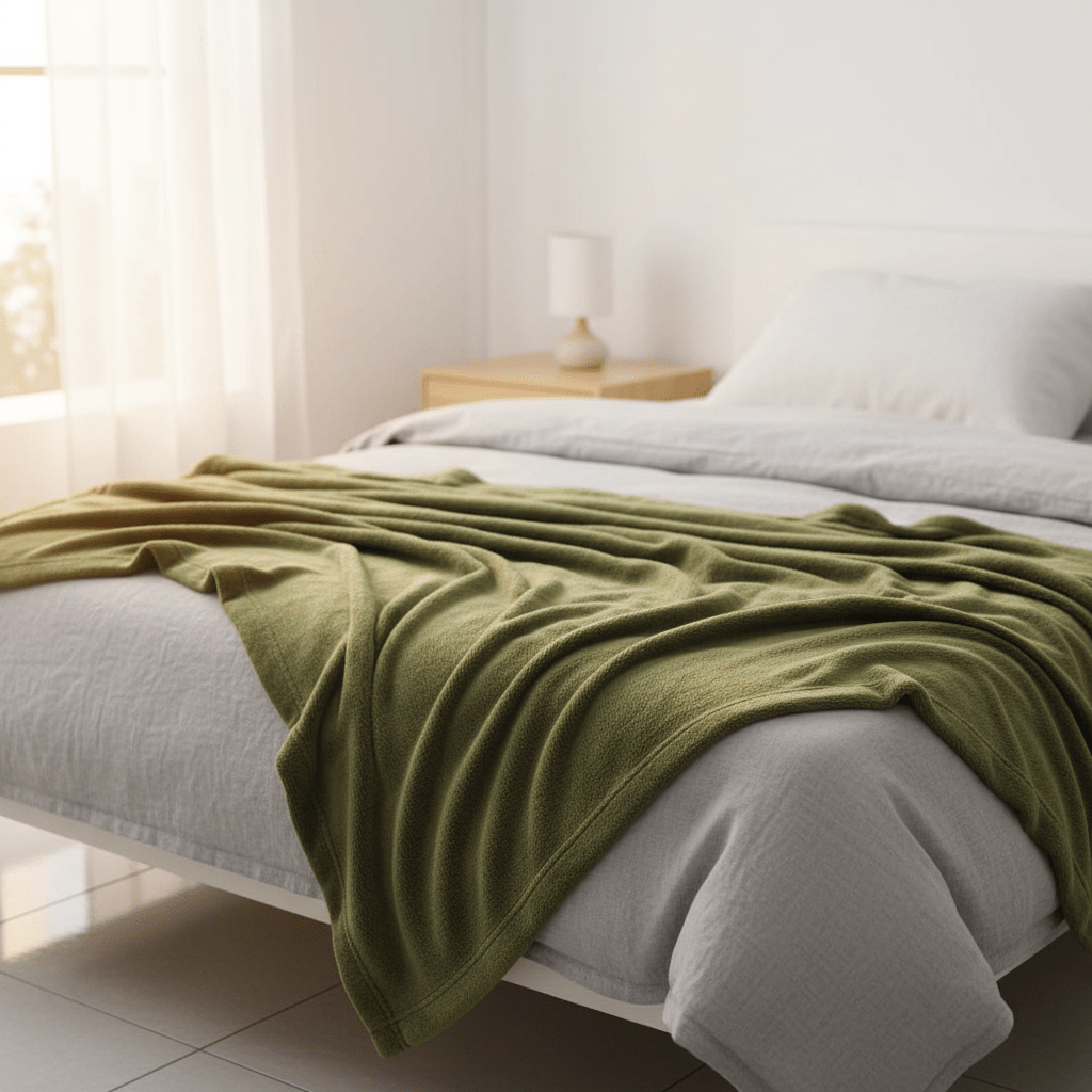 Parajohn Thick Warm Fleece Blanket for Winter Comfort – 160×220 cm, Fresh Green - Al Kabayel Discount CentreParajohn Thick Warm Fleece Blanket for Winter Comfort – 160×220 cm, Fresh GreenBeddingPARAJOHNAl Kabayel Discount Centre