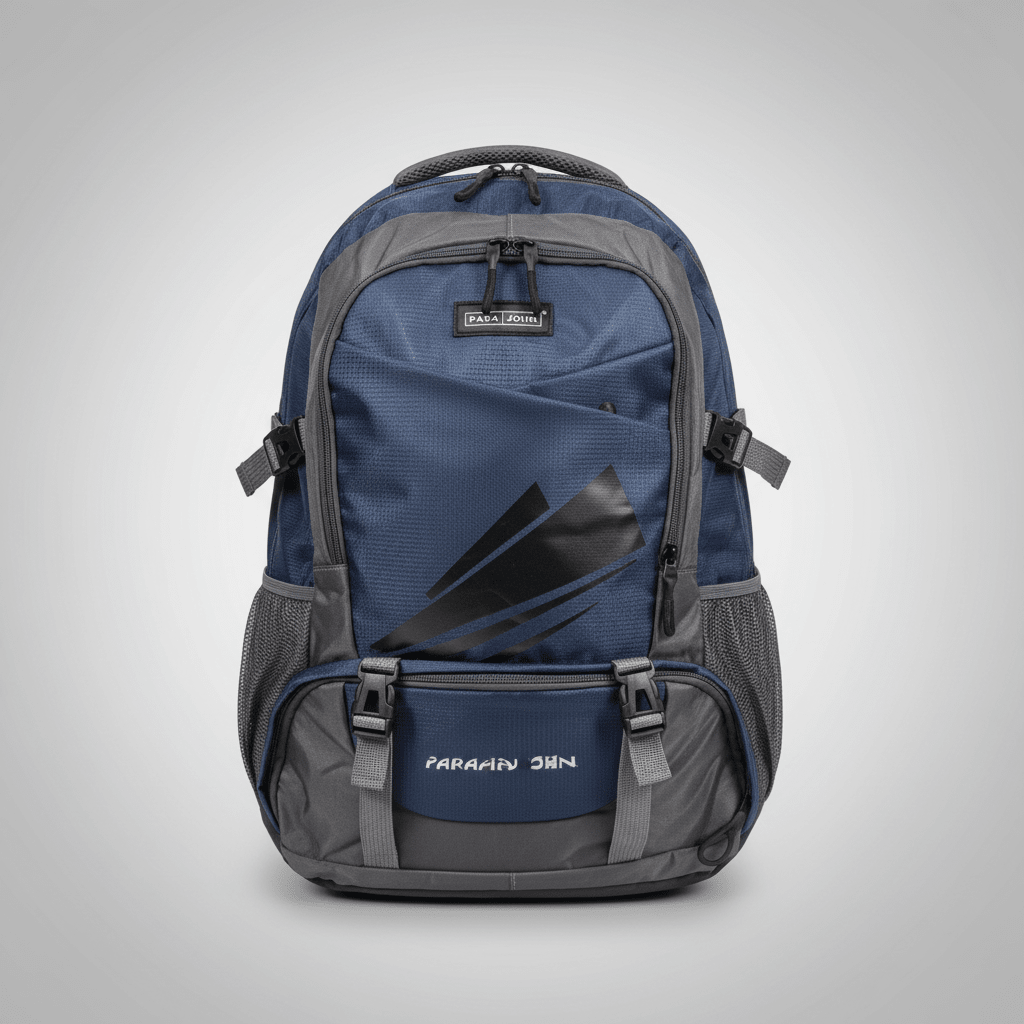 Parajohn Trail Grey & Navy Blue Polyester Mountain Backpack 24 Inch – High Capacity Travel Backpack for Adventure Use - Al Kabayel Discount CentreParajohn Trail Grey & Navy Blue Polyester Mountain Backpack 24 Inch – High Capacity Travel Backpack for Adventure UseBackpacksPARAJOHNAl Kabayel Discount Centre
