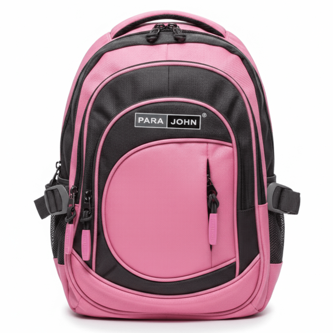 Parajohn Trendy Grey & Pink Polyester School Backpack 14 Inch – Lightweight Comfortable School Bag for Girls with Multiple Pockets - Al Kabayel Discount CentreParajohn Trendy Grey & Pink Polyester School Backpack 14 Inch – Lightweight Comfortable School Bag for Girls with Multiple PocketsSchool BagsPARAJOHNAl Kabayel Discount Centre