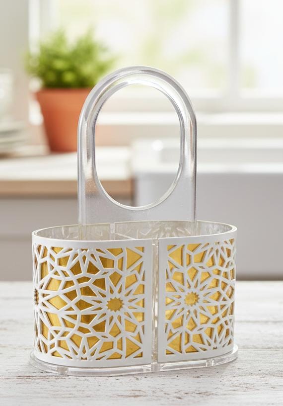 Parchan Premium Acrylic Cutlery Holder – Luxury Gold Finish with 3 - Compartment Organizer - Al Kabayel Discount CentreParchan Premium Acrylic Cutlery Holder – Luxury Gold Finish with 3 - Compartment OrganizerOrganizers & AccessoriesPARCHANAl Kabayel Discount Centre