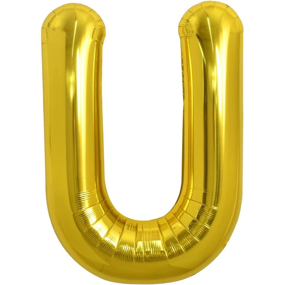 PARTY FUN Gold Foil Balloon Letter "U" 80cm – Large Metallic Party Supply - Al Kabayel Discount CentrePARTY FUN Gold Foil Balloon Letter "U" 80cm – Large Metallic Party SupplyParty SuppliesPARTY FUNAl Kabayel Discount Centre