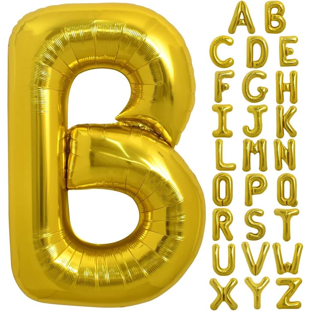 PARTY POINT Gold Foil Balloon Letter "B" 80cm – Party Supplies for Celebrations - Al Kabayel Discount CentrePARTY POINT Gold Foil Balloon Letter "B" 80cm – Party Supplies for CelebrationsParty SuppliesPARTY POINTAl Kabayel Discount Centre