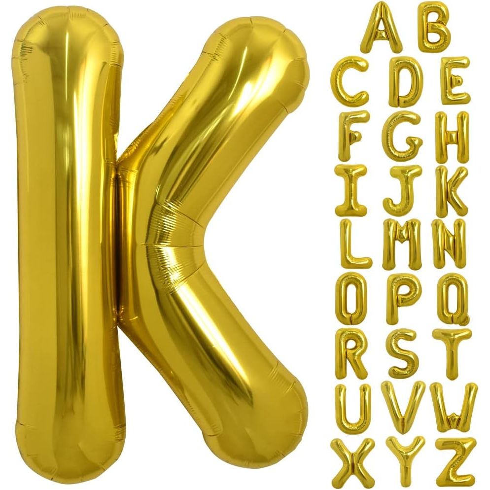 PARTY POINT Gold Foil Balloon Letter "K" 80cm – Stylish Decoration for Any Occasion - Al Kabayel Discount CentrePARTY POINT Gold Foil Balloon Letter "K" 80cm – Stylish Decoration for Any OccasionParty SuppliesPARTY POINTAl Kabayel Discount Centre
