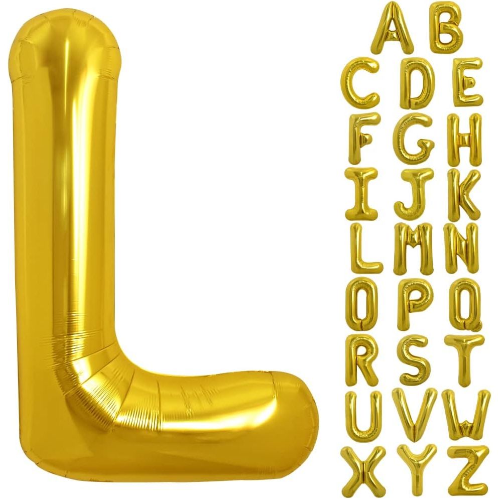 PARTY POINT Gold Foil Balloon Letter "L" 80cm – Perfect Party Balloon for Events - Al Kabayel Discount CentrePARTY POINT Gold Foil Balloon Letter "L" 80cm – Perfect Party Balloon for EventsParty SuppliesPARTY POINTAl Kabayel Discount Centre